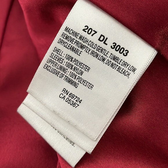 Black Towne Collection Trench Coat w/ Red Interior (Medium) - Picture 5 of 5